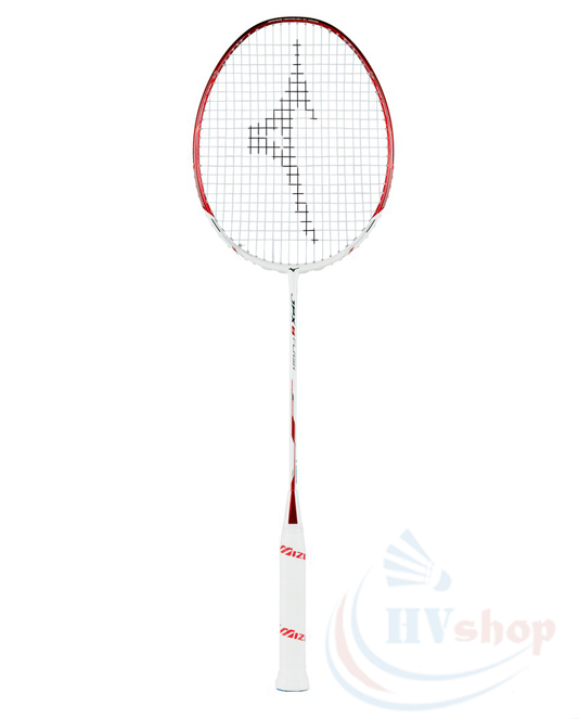 Vợt cầu lông Mizuno JPX 8 Flash màu trắng đỏ chính diện