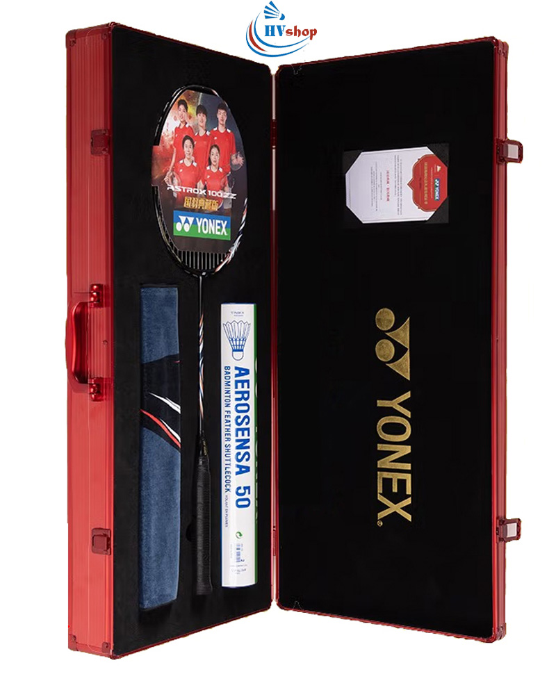 Set vợt Cầu Lông Yonex Astrox 100zz nội địa Trung trong vali đỏ